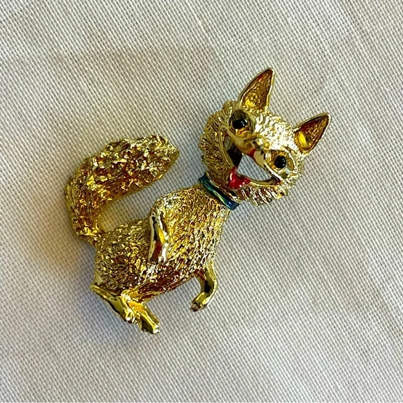 LAUGHING FOX VINTAGE GERRYS BROOCH - Picture 6 of 8